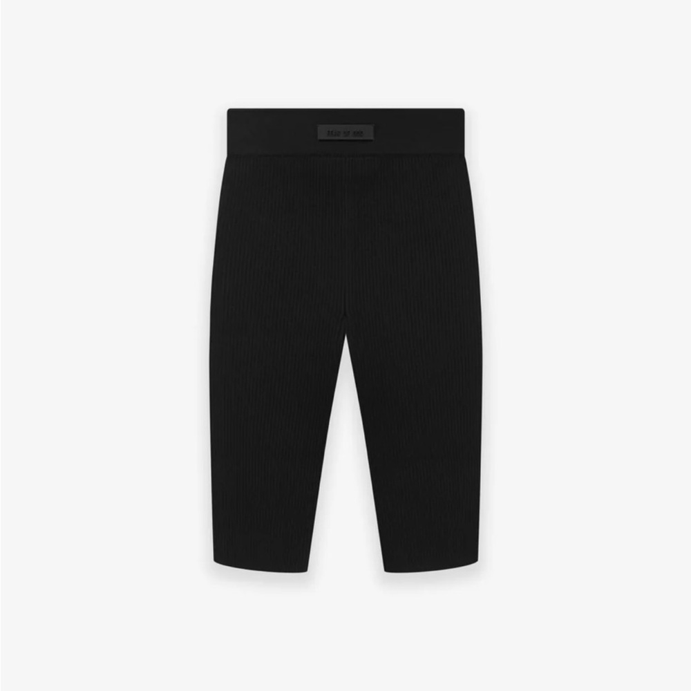 Fear of God Black Ribbed Women’s Shorts